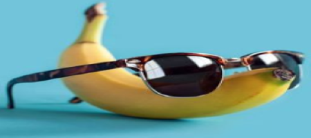 banana with sunglasses